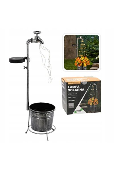 NO BRAND LAMPĂ SOLARĂ DE GRĂDINĂ 17,5x60 CM CU GROAPĂ ȘI JARDINĂ DE PLANTĂ 30...
