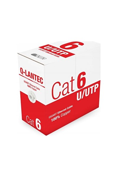 Q-LANTEC Cablu de rețea Cat6 U/UTP 305m Gri
