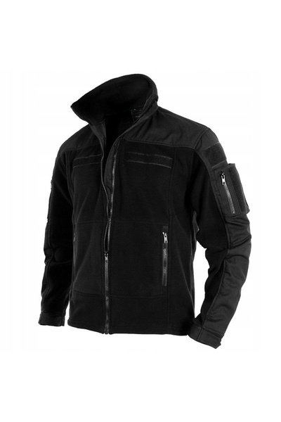 NO BRAND Geacă fleece  "Combat " neagră XXL