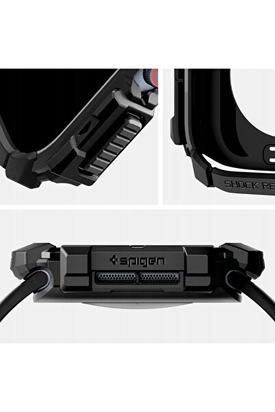 NO BRAND Carcasă SPIGEN pentru Apple Watch 10 46 mm, Armură Robustă, Negru Ma...