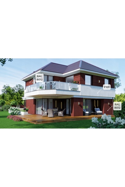 NO BRAND TYNK SILICON ELEWACY ROȘU BRONZ RAL 8012 7KG GRANULAȚIE 3.0mm