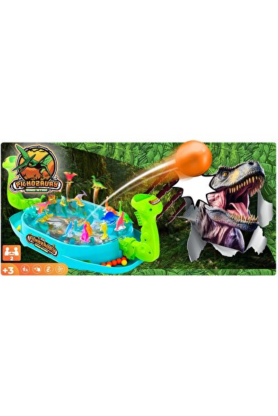 NO BRAND Joc de tir cu dinozauri pentru 2 jucători, tip pinball, mașină de ti...