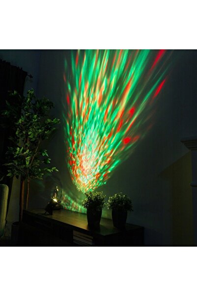 NO BRAND Reflector LED RGB cu efect de undă de apă Strobo Beamz