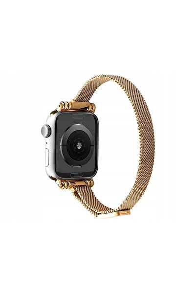 NO BRAND Curea LUNA pentru Apple Watch (38/40/41mm) A00131 Auriu