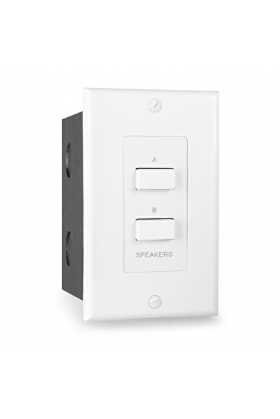 NO BRAND Comutator pentru difuzor de perete alb de 100W 8 ohmi
