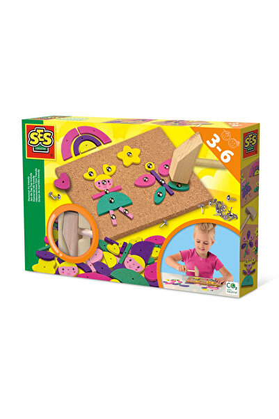 NO BRAND Tablă de plută cu ciocan 00927