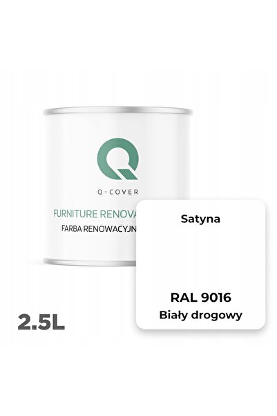 NO BRAND Vopsea pentru mobilier de bucătărie, alb Road RAL 9016, satinat, 2.5L