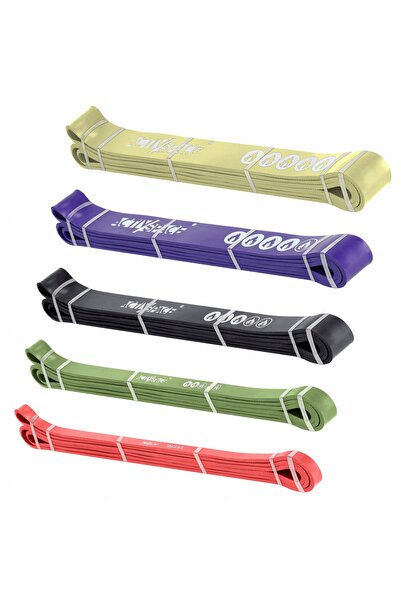 NO BRAND SET DE 5 BENZI DE EXERCIȚII POWER BAND – BENZI REZISTENTE DE FITNESS...