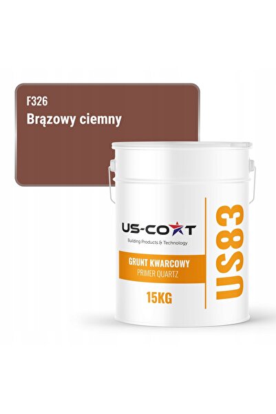NO BRAND Cuarț Grunt pentru silicon și ipsos, maro închis F326, 15KG, Producător