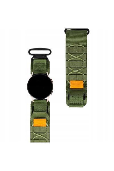NO BRAND Curea din nailon Bison pentru Galaxy Watch 20mm, brățară, bandă, sport
