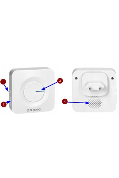 Orno RECEPTOR PENTRU SONERIE WIRELESS ONDO 230V OR-DB-MT-156OD SONERIE NEAGRĂ