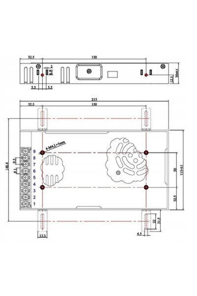 NO BRAND Sursă de alimentare modul LED 350W 14.6A 24V POS-350-24-C2 Transform...