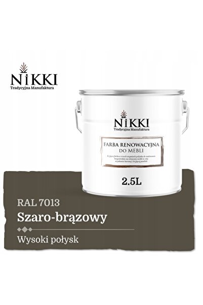 NO BRAND Vopsea pentru fronturi de mobilier de bucătărie gri bronz RAL7013 lu...