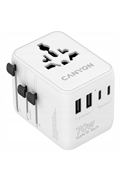 NO BRAND Adaptor CANYON OnTour 70W EU/UK/US/AUS Alb