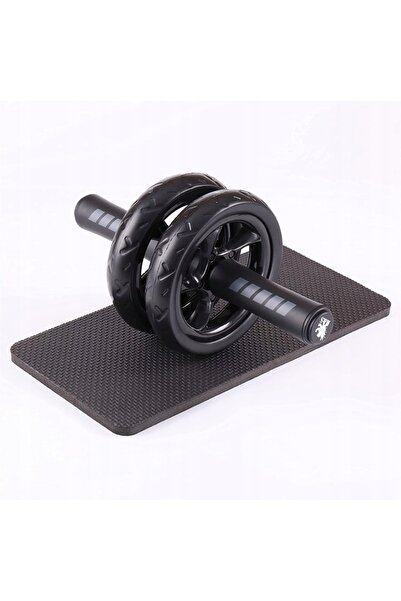 H&S Rolă pentru exerciții abdominale cu roată dublă + Saltea groasă pentru ge...