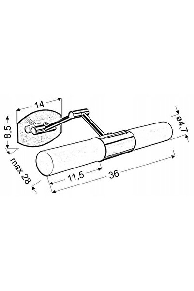 NO BRAND KINKIET CANDELLUX JADET 22-27859 CHROME