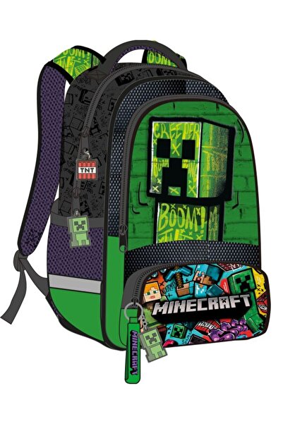 NO BRAND Rucsac pentru școală, pentru călătorii, pentru copii / Minecraft 3D