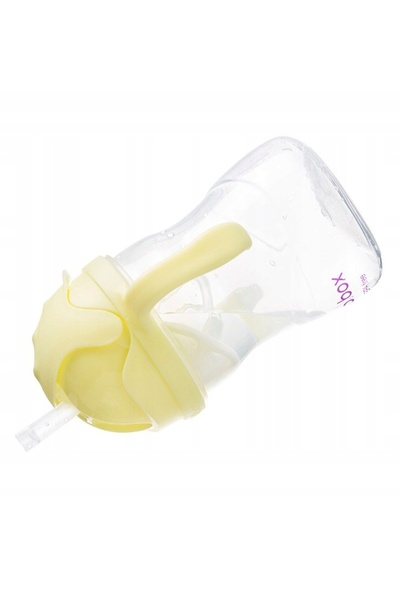 b.box Pahar tip bidon cu pai 240ml GELATO BANANA SPLIT BB00522