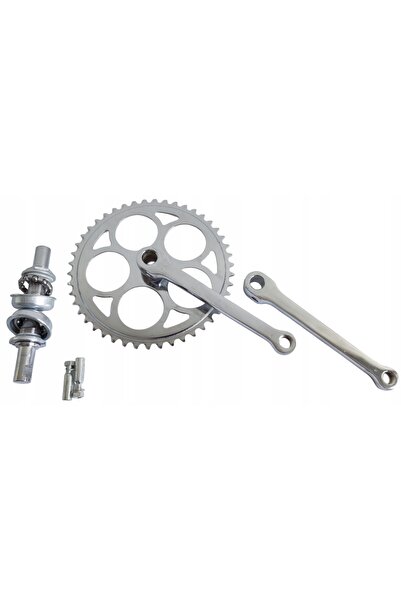 NO BRAND Angrenaj cu braț pedalier 46T 170 mm, mecanism pedalier, monobloc cr...