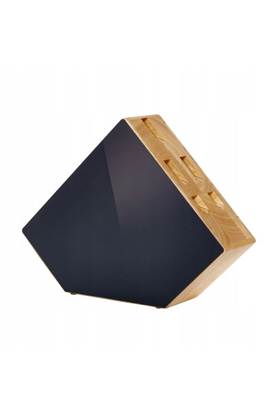 NO BRAND AMEFA RICHARDSON 5 cuțite GRAND CHEF cu bloc de lemn negru, stil LOFT