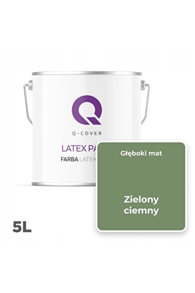 NO BRAND VOPSEA LATEX PENTRU PERETI, MAT PROFUND, 5 L, CULOARE VERDE ÎNCHIS H...