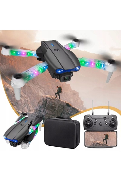 NO BRAND DRONĂ Z 2 CAMERE LUMINI LED WIFI decolare/aterizare cu o singură tastă