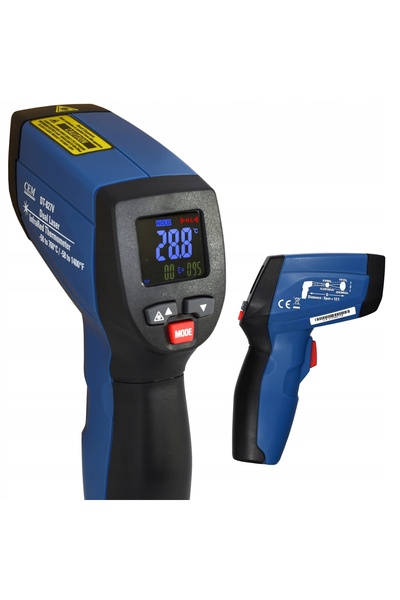 NO BRAND Pirometru termometru laser DualLaser Black pirometru