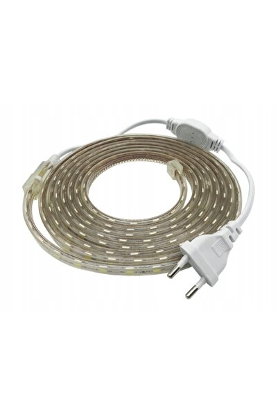 NO BRAND 5050 Kit bandă LED impermeabilă 60 LED-uri/m, cablu flexibil 35m, lu...
