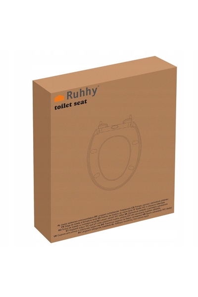 Ruhhy 24547 Scaun WC universal rigid cu deschidere rapidă
