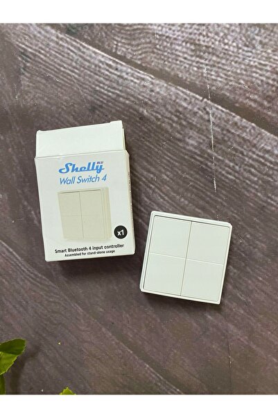Shelly Comutator Bluetooth cu 4 taste pentru sisteme smart home, cu funcție
