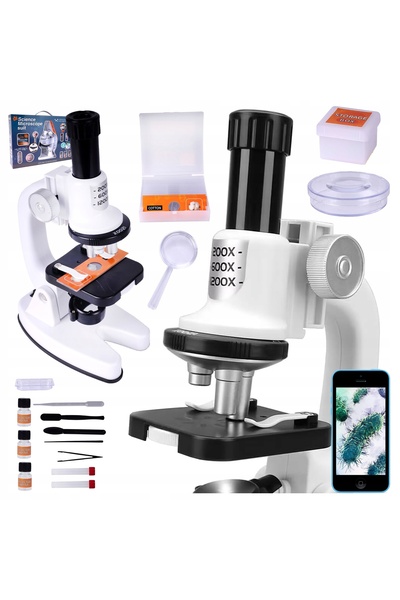 Stator MICROSCOP DIGITAL PENTRU COPII, MULTEATĂ DE 1200X, SET EDUCATIV COMPLET