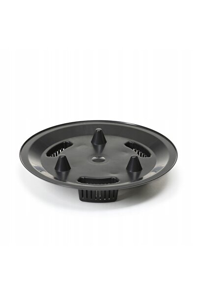 NO BRAND SET 3x ghivece de balcon tip bol, negre, ROMA 23,5x33cm