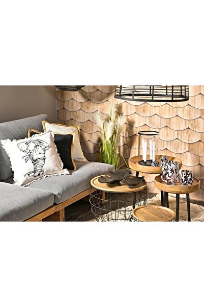 Boltze Set de 3 coșuri decorative din iută, maro