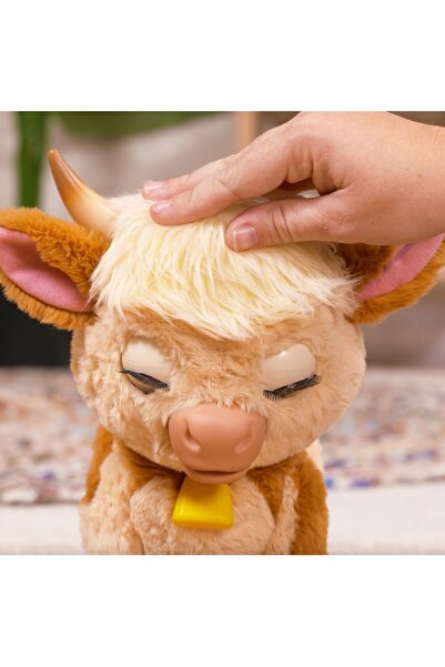 FurReal Jucărie de pluș interactivă vacă Maggie, 28 cm