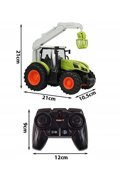 Stator TRACTOR TELECOMANDAT RC, TRACTOR CU TELECOMANDĂ, MACARĂ HDS, GRAIFĂ PE...