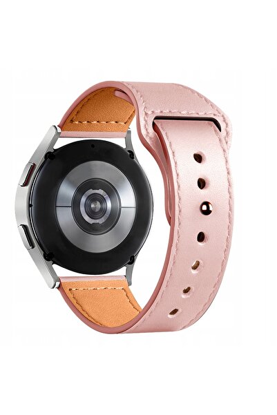 NO BRAND SPACECASE 20MM Curea de ceas din piele elegantă roz pentru Apple Watch