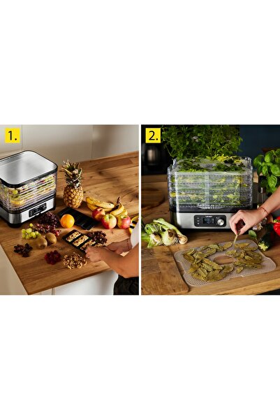 NO BRAND Set de accesorii pentru deshidrator: Ierburi, Muesli, Rulouri de fru...
