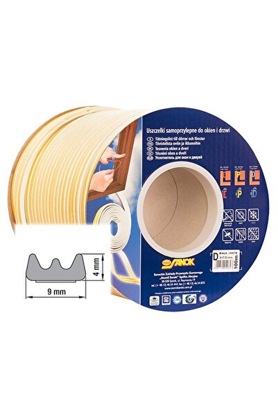 NO BRAND Bandă de etanșare pentru uși și ferestre, profil E, albă, 150m