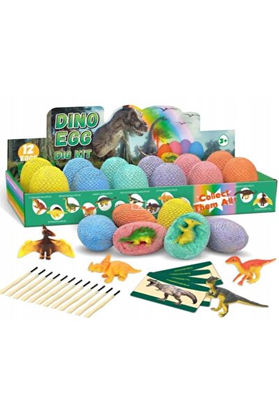 Norimpex Ouă fosile de dinozaur Mină de dinozauri Excavare de dinozauri 12 bu...