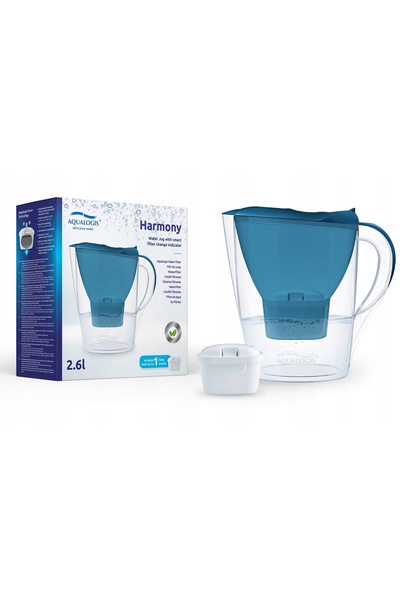 Aqualogis Set carafă filtrantă pentru apă Harmony Rodie 5+1 filtre