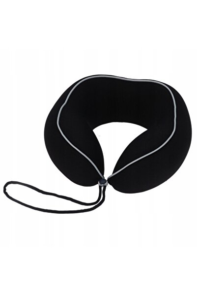 Proworld Pernă de călătorie spumă poliester spandex 25x25x11cm negru