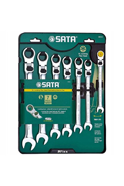 SATA Set de 7 chei fixe cu clichet, detașabile