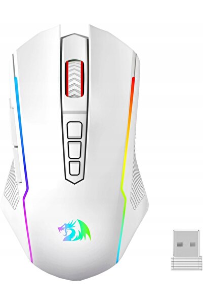 REDRAGON Mouse de gaming M914-RGB NIX 5000DPI BT 2.4GHz USB RGB Alb
