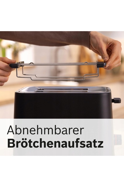 Bosch Prăjitor de pâine MyMoment TAT3M123 950W 2 felii Funcție de dezghețare ...