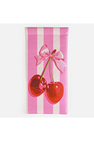 Zâna Casei Pink Cherry Pattern Glasses Case