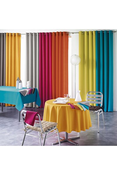 Douceur D'INTERIEUR Față de masă gri CLASSIC netedă 140x200 cm