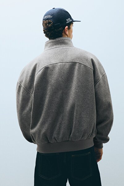 Bershka Kaşe bomber ceket