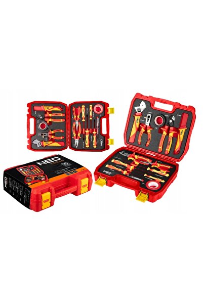 NEO Tools Trusă de scule pentru electrician 13 piese Valiză Clești Șurubelnițe