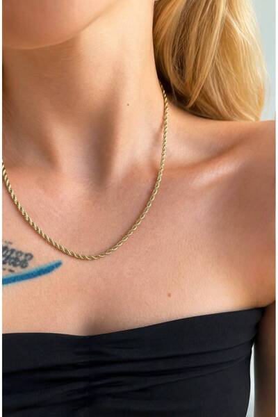 GONESSA 45 CM THICK Twisted CHAIN NECKLACE