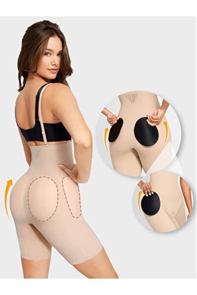 TaliedeViespe Body Modelator Push-Up Fese si Solduri Detasabil, Nude Cu Brete...